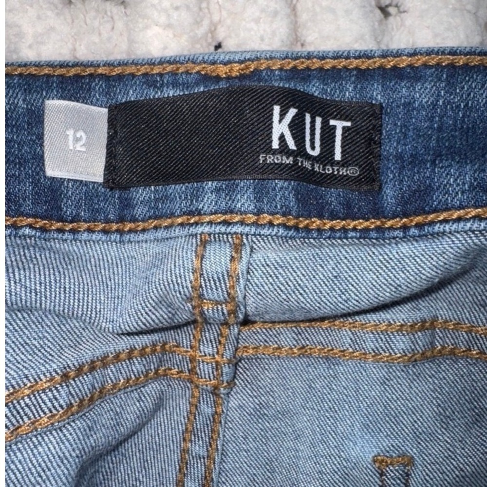 KUT from the Kloth Diana Skinny Jeans Medium Wash Blue High Rise Womens 12 - Picture 2 of 6